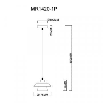 Подвесной светильник MyFar Renata MR1420-1P