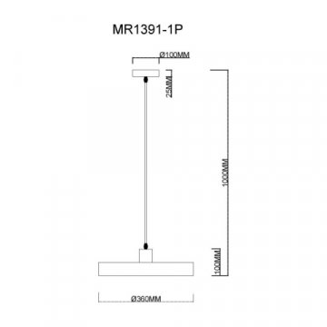 Подвесной светильник MyFar Ria MR1391-1P