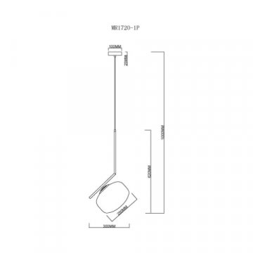 Подвесной светильник MyFar Single MR1720-1P