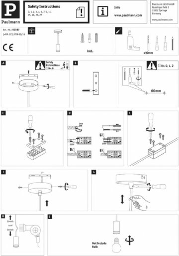 Подвесной светильник Paulmann Neordic Haldis 50387
