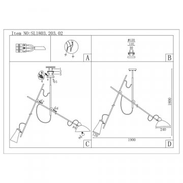 Подвесной светильник ST Luce JARRO SL1803.203.02