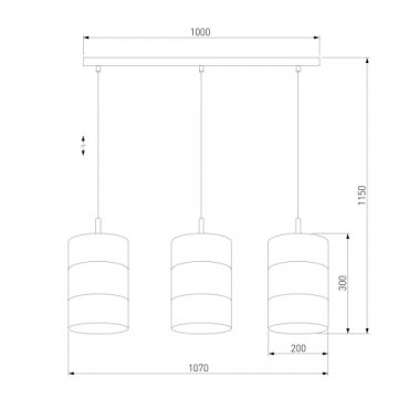 Подвесной светильник TK Lighting 3215 Bogart Black