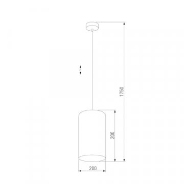 Подвесной светильник TK Lighting 6174 Tercino Blue