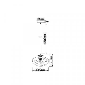 Подвесной светильник Vele Luce Alieno VL5352P11