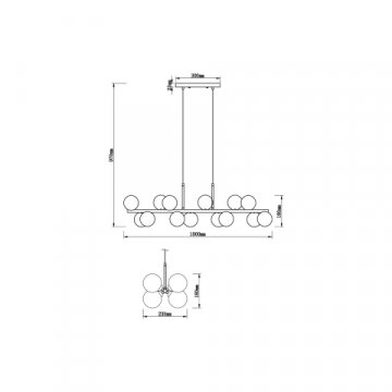 Подвесной светильник Vele Luce Bond VL5632P14