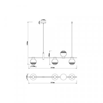 Подвесной светильник Vele Luce Capriccio VL5882P04