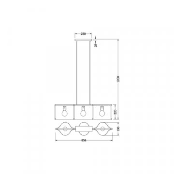 Подвесной светильник Vele Luce Cross VL5272P03