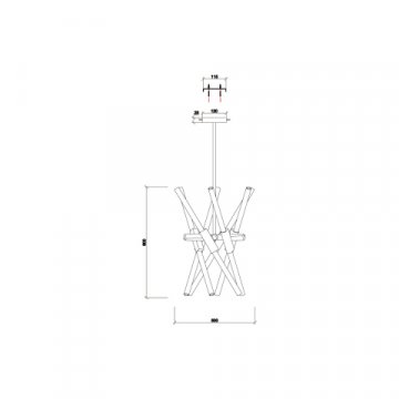 Подвесной светильник Vele Luce Fury VL5684P12