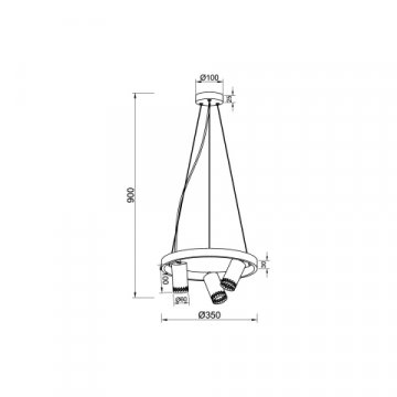 Подвесной светильник Vele Luce Moto VL5784P03