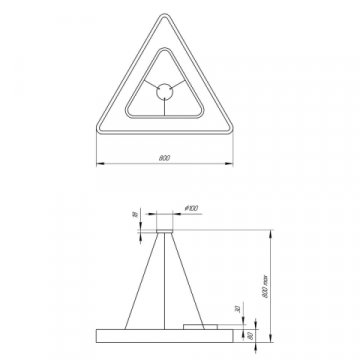 Подвесной светодиодный cветильник Geometria ЭРА Delta SPO-154-W-40K-042 42Вт 4000К белый Б0050580