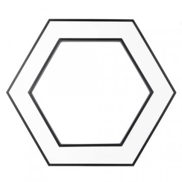Подвесной светодиодный cветильник Geometria ЭРА Hexagon SPO-123-B-40K-045 45Вт 4000К черный Б0050555