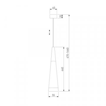 Подвесной светодиодный светильник Elektrostandard DLR038 7+1W 4200K золото a047027