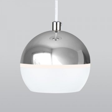 Подвесной светодиодный светильник Elektrostandard DLS023 9W 4200K белый/хром a047803