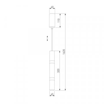 Подвесной светодиодный светильник Eurosvet Axel 50210/1 LED белый