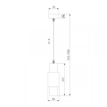 Подвесной светодиодный светильник Eurosvet Bento 50204/1 черный/матовое золото