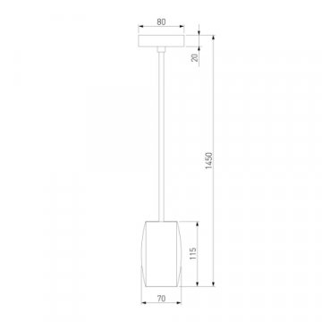 Подвесной светодиодный светильник Eurosvet Bonaldo 50246/1 Led черный