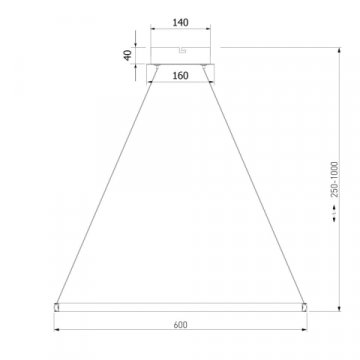 Подвесной светодиодный светильник Eurosvet Collars 90264/1 черный