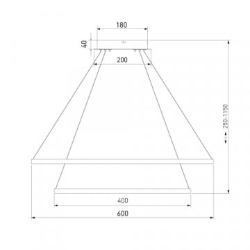 Подвесной светодиодный светильник Eurosvet Collars 90264/2 белый