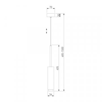 Подвесной светодиодный светильник Eurosvet Dante 50203/1 матовое золото