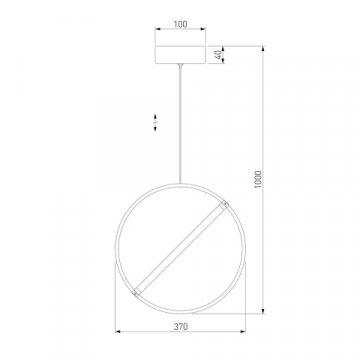 Подвесной светодиодный светильник Eurosvet Element 90281/1 хром