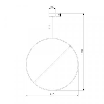 Подвесной светодиодный светильник Eurosvet Element 90283/1 хром