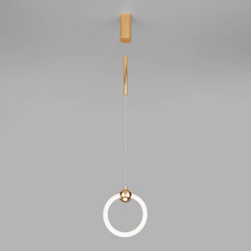 Подвесной светодиодный светильник Eurosvet Rim 90165/1 золото