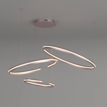 Подвесной светодиодный светильник Eurosvet Smart Gap 90280/3 сатин-никель