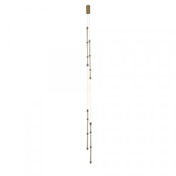 Подвесной светодиодный светильник Indigo Corda 14010/2P Brass V000063L