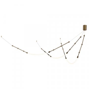 Подвесной светодиодный светильник Indigo Corda 14010/3P Brass V000064L