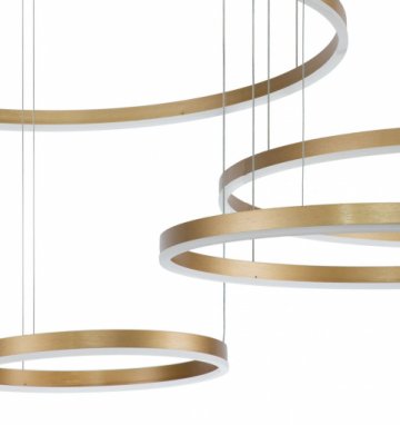 Подвесной светодиодный светильник Indigo Galass 14001/4P Gold V000015L