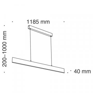 Подвесной светодиодный светильник Maytoni Step P010PL-L30G4K