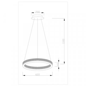Подвесной светодиодный светильник Moderli Bona V1753-PL