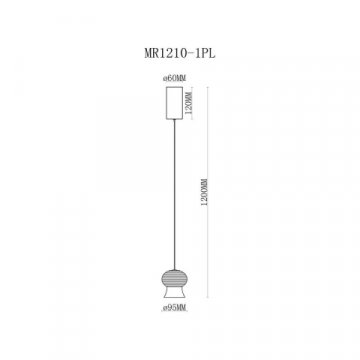 Подвесной светодиодный светильник MyFar Jane MR1210-1PL