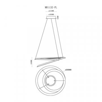 Подвесной светодиодный светильник MyFar Siero MR1132-PL