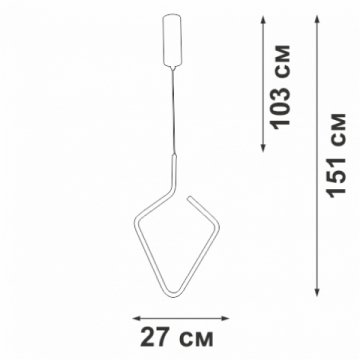 Подвесной светодиодный светильник Vitaluce V4608-0/1S