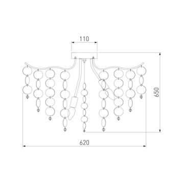 Потолочная люстра Bogates Bolla 334/9 Smart