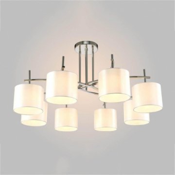 Потолочная люстра Crystal Lux Sergio PL8 Nickel