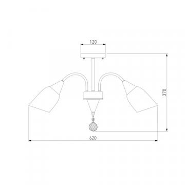 Потолочная люстра Eurosvet 30149/5 хром
