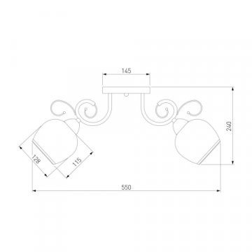 Потолочная люстра Eurosvet 30159/3 античная бронза