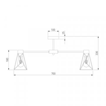 Потолочная люстра Eurosvet 70107/8 черный