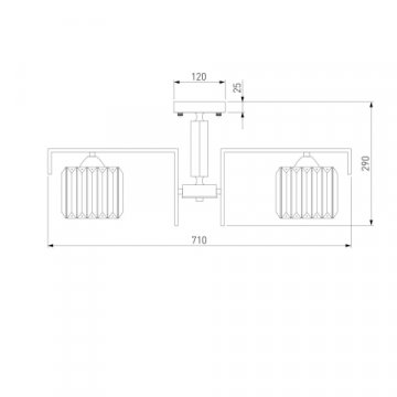 Потолочная люстра Eurosvet April 10126/5 хром/прозрачный хрусталь Strotskis Smart