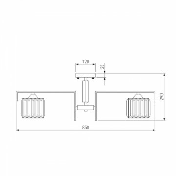 Потолочная люстра Eurosvet April 10126/8 золото/прозрачный хрусталь Strotskis Smart