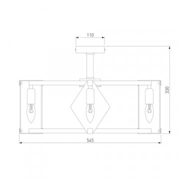 Потолочная люстра Eurosvet Aragon 60126/5 черный Smart