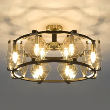 Потолочная люстра Eurosvet Aragon 60126/8 черный Smart