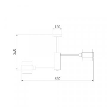 Потолочная люстра Eurosvet Arcada 70127/6 черный