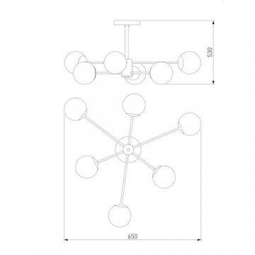 Потолочная люстра Eurosvet Ascot 30166/6 золото