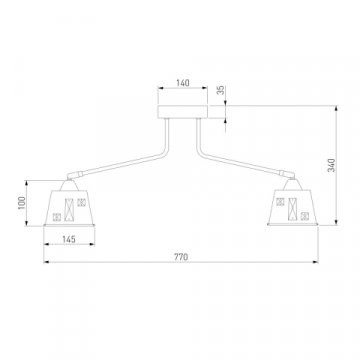 Потолочная люстра Eurosvet Benna 70105/8 шампань