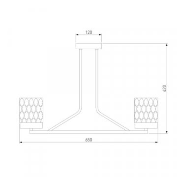 Потолочная люстра Eurosvet Calle 60127/6 латунь