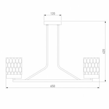 Потолочная люстра Eurosvet Calle 60127/6 латунь