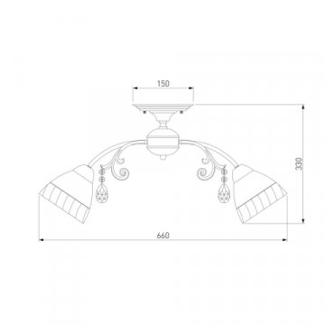 Потолочная люстра Eurosvet Camilla 30156/5 золото